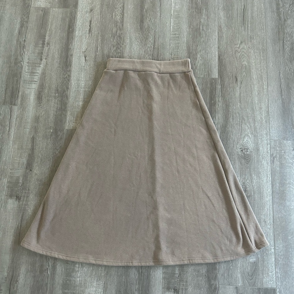 Fleece Lined A-Line Skirt